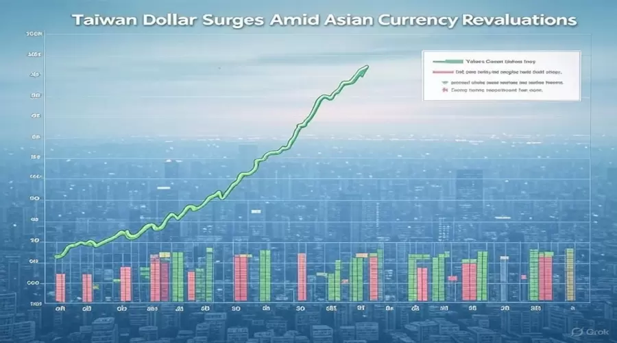 Taiwan Dollar Surges Amid Asian Currency Revaluations